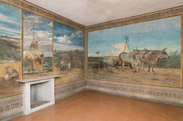 Villa La Falconiera. Sala da pranzo. 1868. Tempera su muro