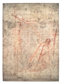 Fig. 8, Ambrogio Lorenzetti, Maestà e Storie di San Galgano, SINOPIE DOPO IL RESTAURO, dalla chiesa di San Galgano a Montesiepi (Chiusdino)